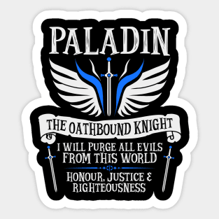 Paladin, Dungeons & Dragons - The Oathbound Knight Sticker